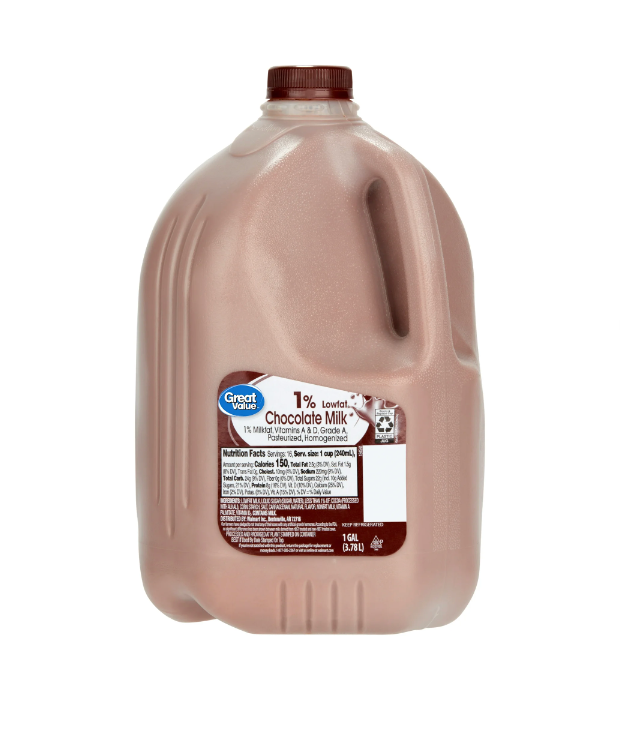 Great Value 1% Low fat Chocolate Milk - 1 gal