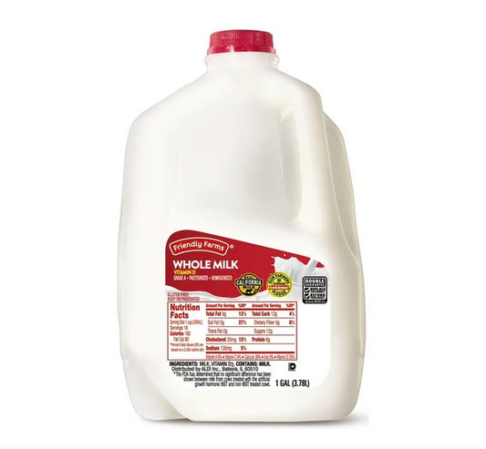 Friendly Farms Vitamin D Whole Milk - 1 Gal