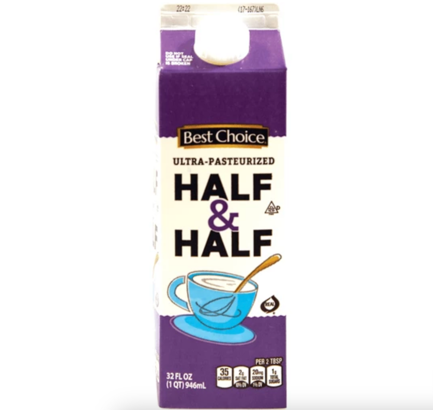 Best Choice Half & Half - 32 FL OZ