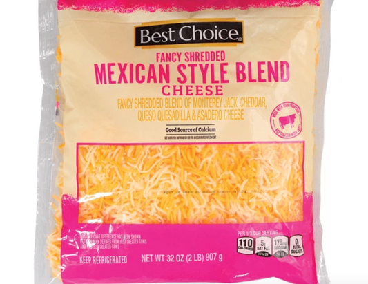 Best Choice Mexican Style Blend Cheese - 8 OZ