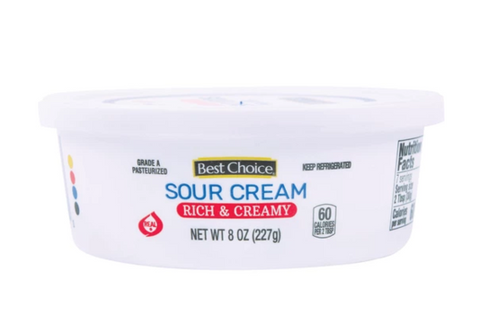 Best Choice Sour Cream - Rich & Creamy - 8 OZ