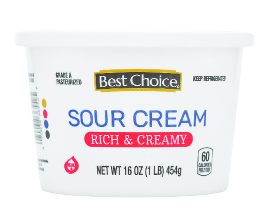 Best Choice Sour Cream - Rich & Creamy - 16 OZ