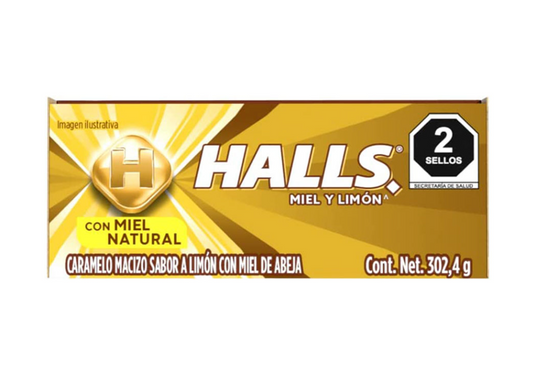 Halls Miely Limon - 302g