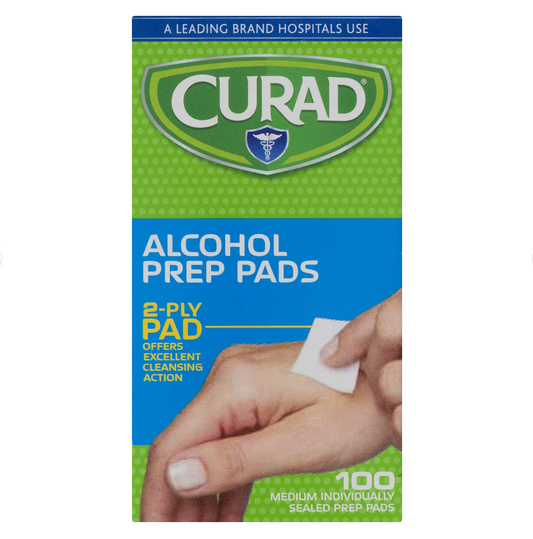 Curad Alcohol Prep pads - 100