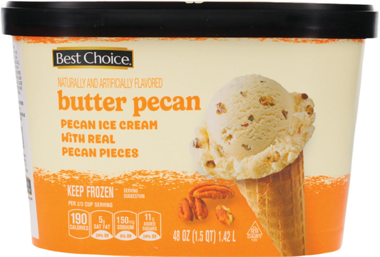 Best Choice butter pecan - 48OZ