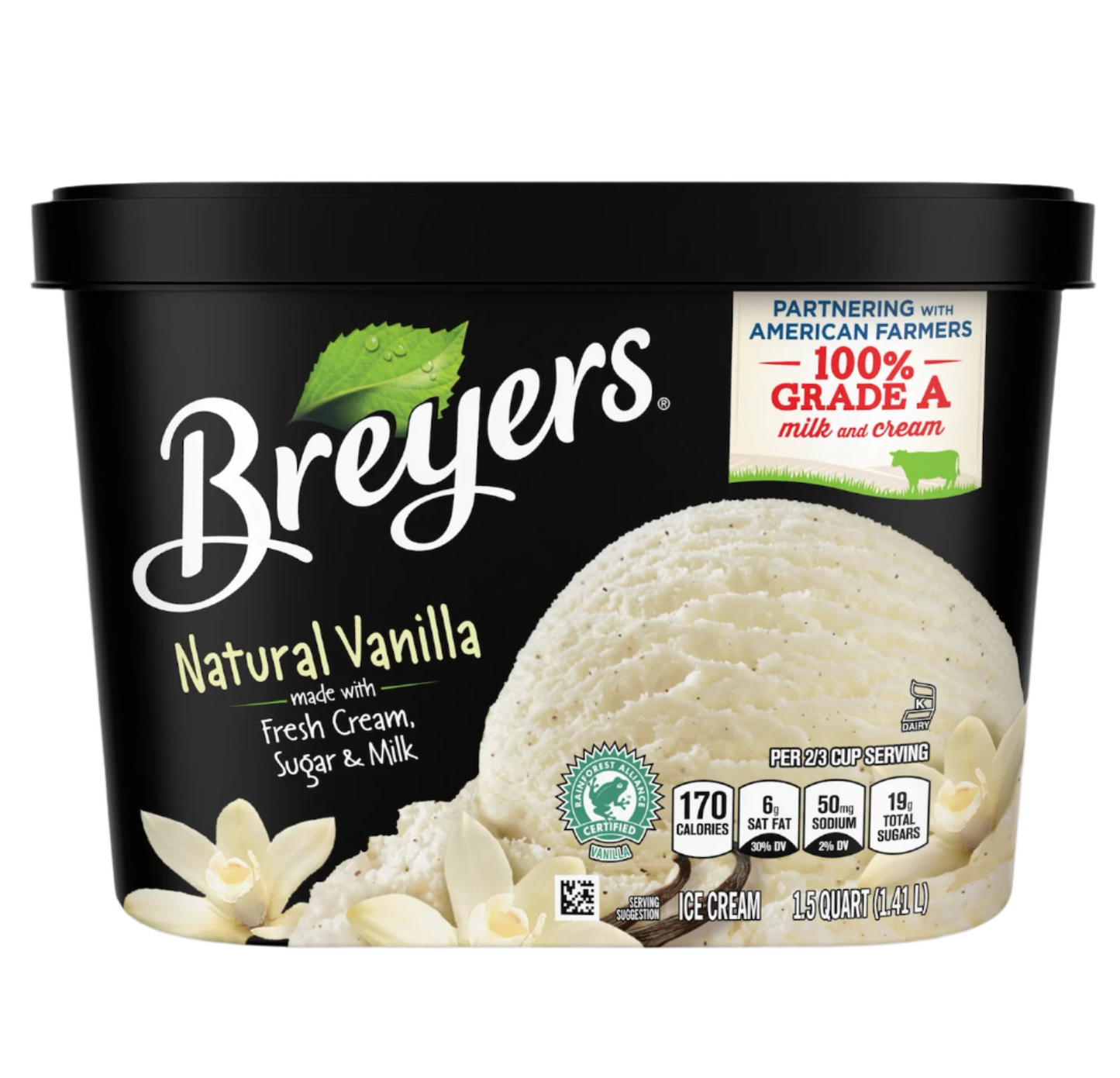 Breyers Natural Vanilla - 1.5 QUART